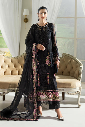MARIA-B Embroidered Chiffon Suit | MPC-25-104