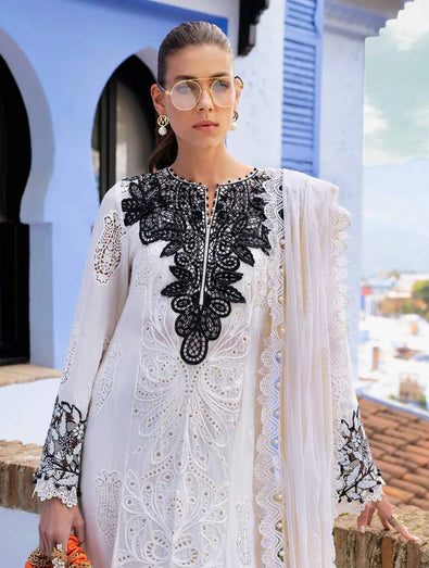 Embroidered Paper Cotton Suit | D-2505-A
