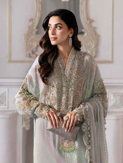 Embroidered Chiffon Suit | BD-3005