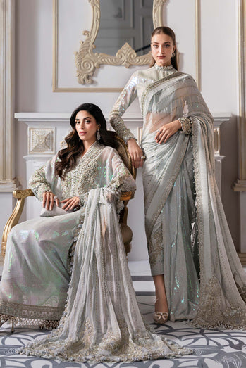 Embroidered Chiffon Suit | BD-3005