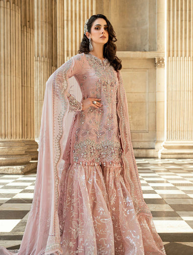 MARIA-B Embroidered Raw Silk Suit WF-09-05