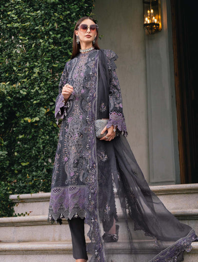 MARIA B- Embroidered Velvet Suit WL-1305