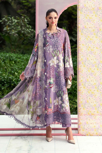 slim fit dress slacks Maria B Pure Organza Party Wear Embroidered Dress 2024 – Wearza main image 1
