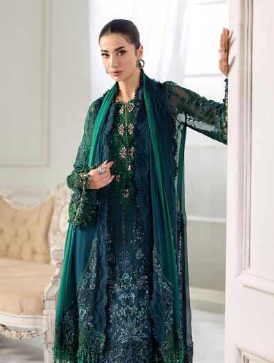 MARIA-B Embroidered Chiffon Suit | MPC-25-106