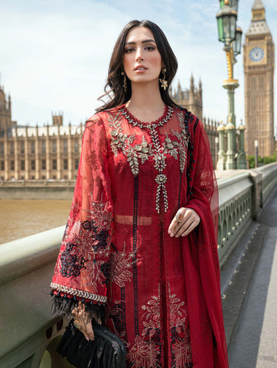 MARIA-B Embroidered Organza Suit WF-09-06