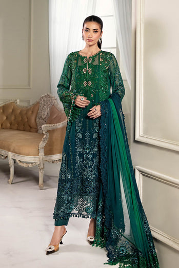 MARIA-B Embroidered Chiffon Suit | MPC-25-106