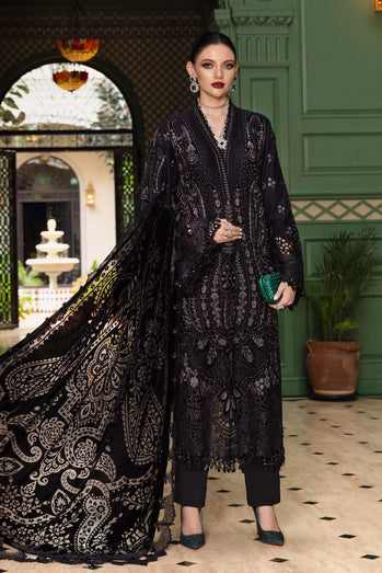 MARIA-B Embroidered Linen Suit WL-13079