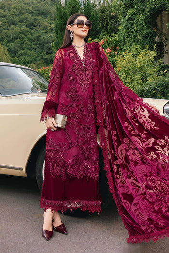 MARIA B- Embroidered Chantilly Suit WL-1308