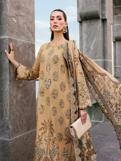 MARIA B - Embroidered Jacquard Lawn Suit D-2605-A