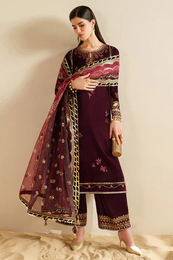 JAZMIN- Embroidered Velvet Formal VVF D-4