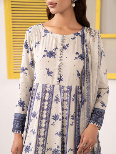 MARIA B - Embroidered Pk Raw Silk Suit DW-EF26-206-BEIGE