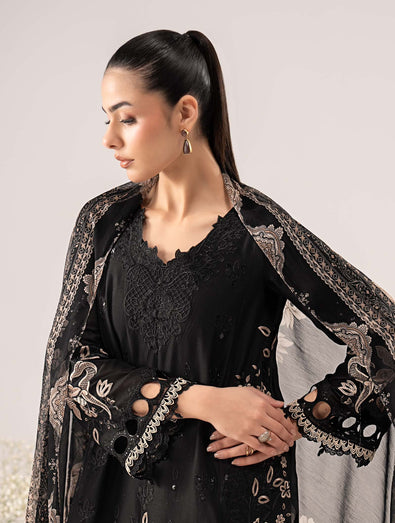 MARIA B - Embroidered Lawn Suit DW-EF26-62-Black