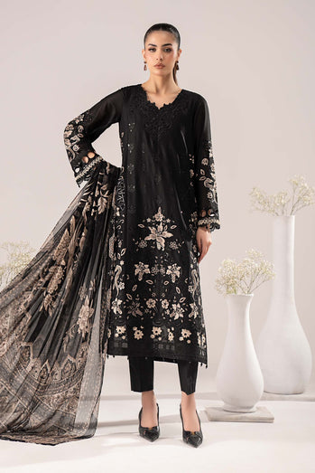 MARIA B - Embroidered Lawn Suit DW-EF26-62-Black