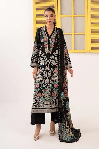 MARIA B - Embroidered Lawn Suit DW-EF26-180-Black