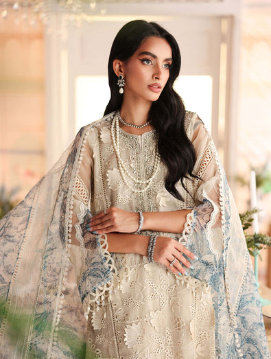 MARIA-B - Embroidered Organza Suit SF-EA25