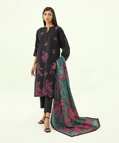 2 PIECE - EMBROIDERED KHADDAR SUIT