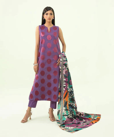 2 PIECE - EMBROIDERED KHADDAR SUIT